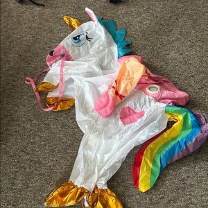 Colorful inflatable Unicorn Kids Costume